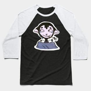 Smoking cat Baseball T-Shirt